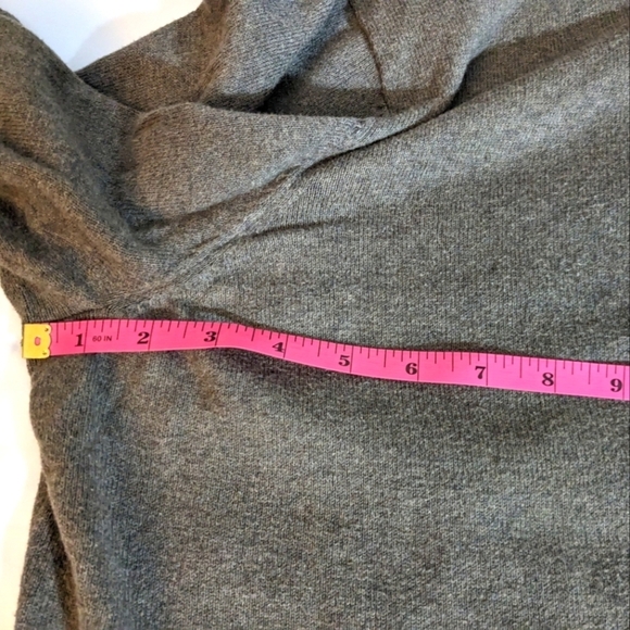 Eddie Bauer Cashmere Cotton Blend Brown Quarter Zip Sweater Men's Size Tall XL - Picture 15 of 16